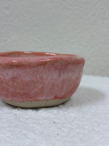 Candela in Ceramica Artigianale – Rosa